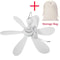 Silent 6Leaf USB Ceiling Fan With Remote Control And Light Options 11