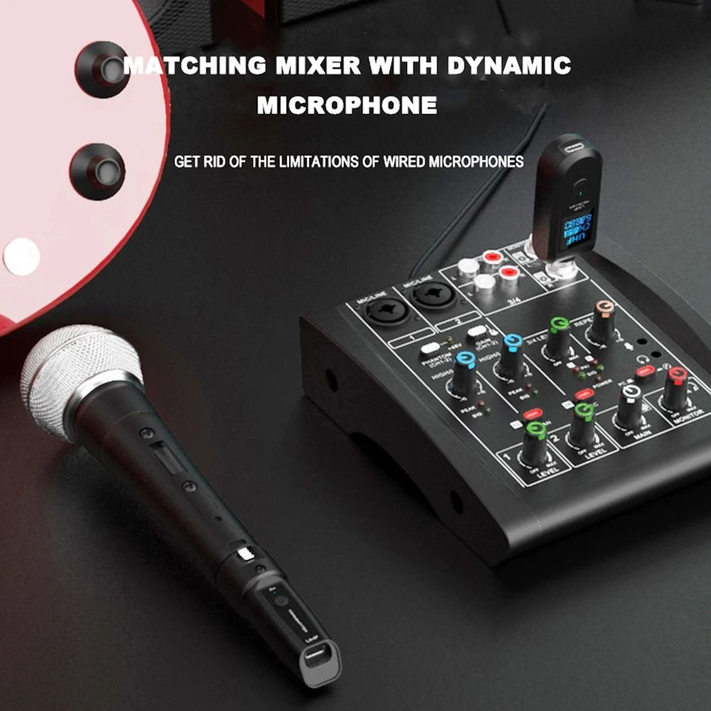 Wireless Microphone Converter  XLR Transmitter  Receiver For Audio Mixers And Electric Guitars 3