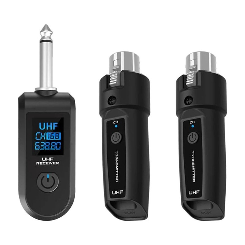 Wireless Microphone Converter  XLR Transmitter  Receiver For Audio Mixers And Electric Guitars 7