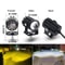 DualColor LED Motorcycle Headlight With Projector Lens Auxiliary Fog And Driving Lamp 2