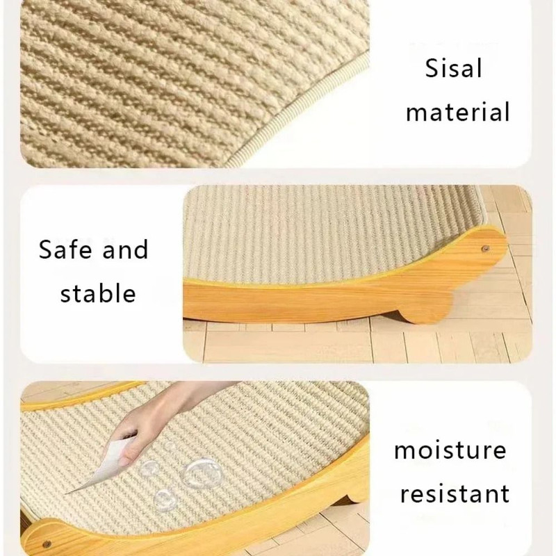 Cat Scratching Bed And Detachable Scratch Pad Combo 5