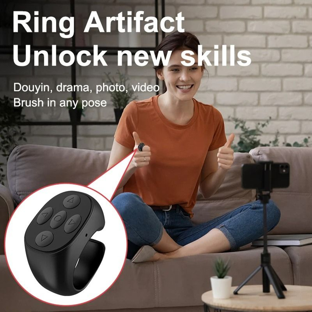 Bluetooth Selfie Ring Remote Controller For Smartphones 5