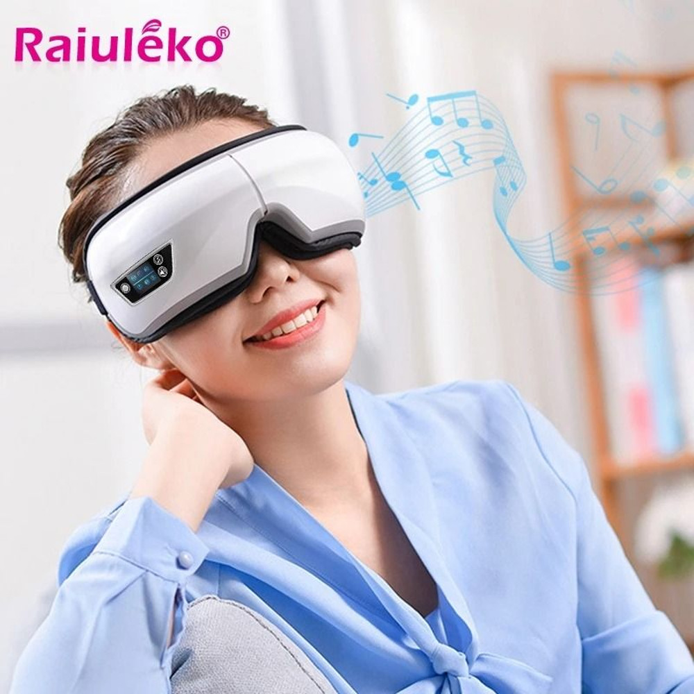 6D Smart Eye Massager With Heat Vibration Bluetooth Music 0