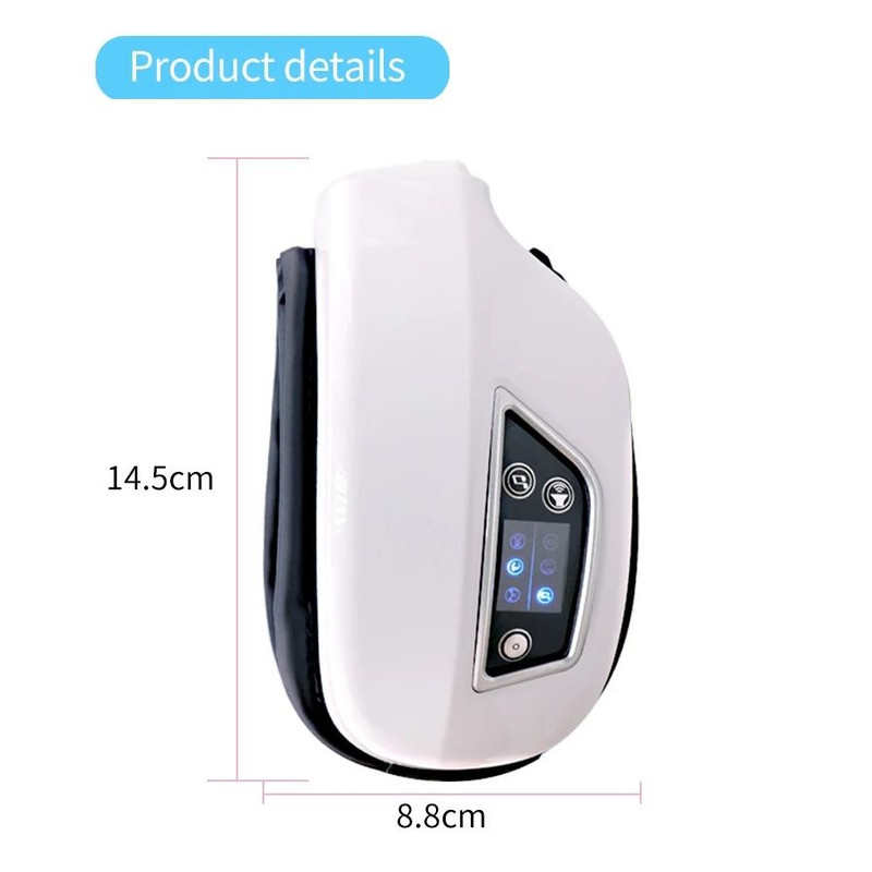 6D Smart Eye Massager With Heat Vibration Bluetooth Music 3