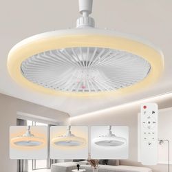 modern ceiling fan with led light and remote control