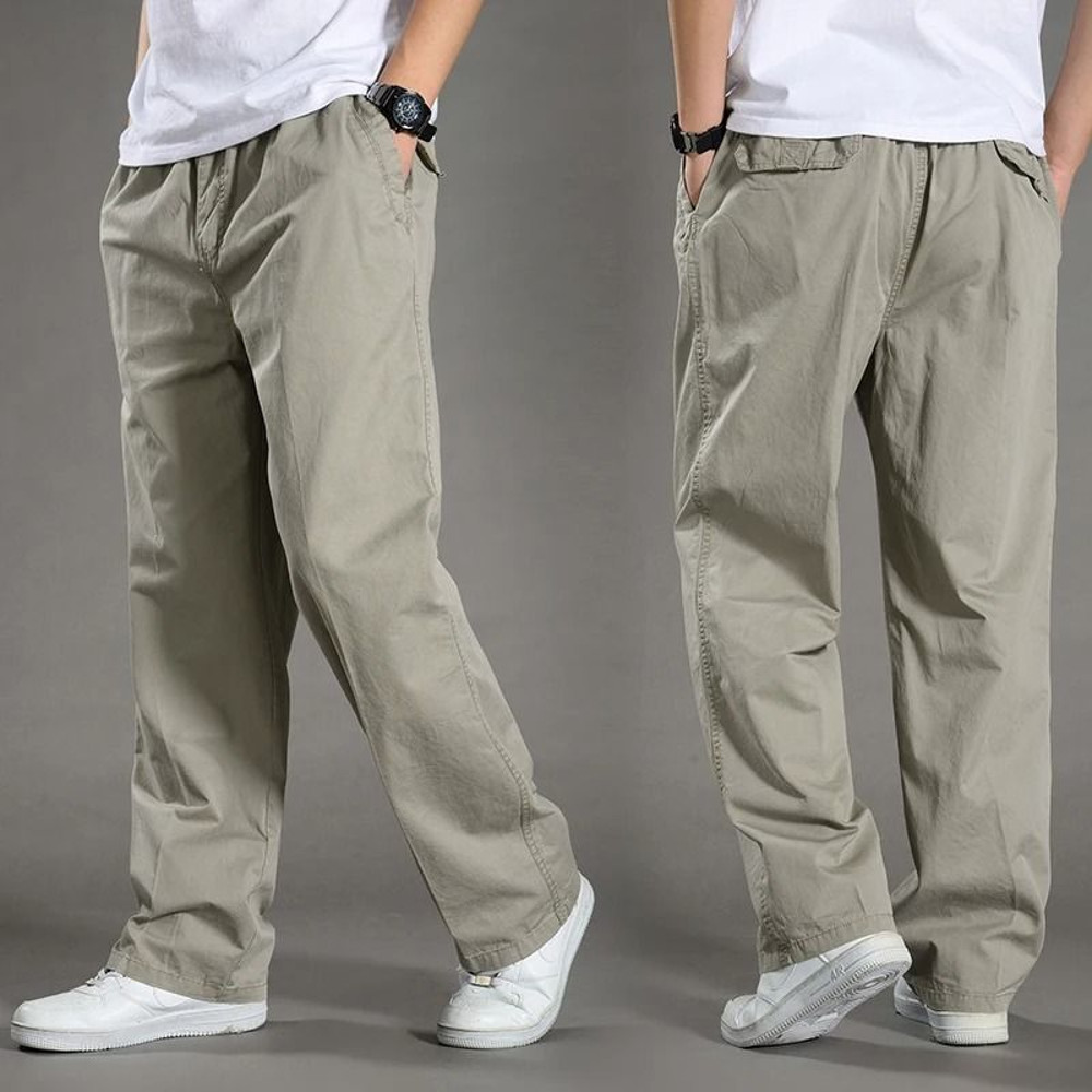 Mens Cotton Cargo Jogger Pants For Work And Outdoor Climbing 4