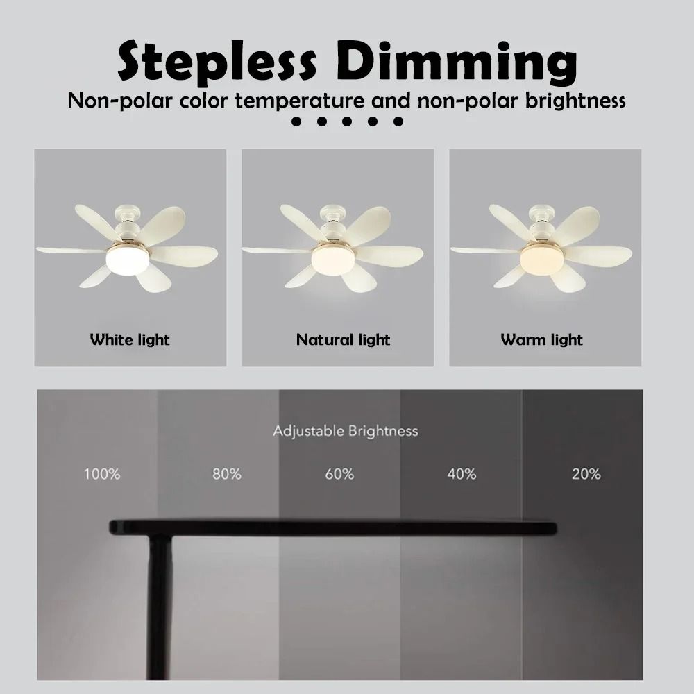 Ceiling Fan Light With Remote Control And Adjustable Night Modes 5