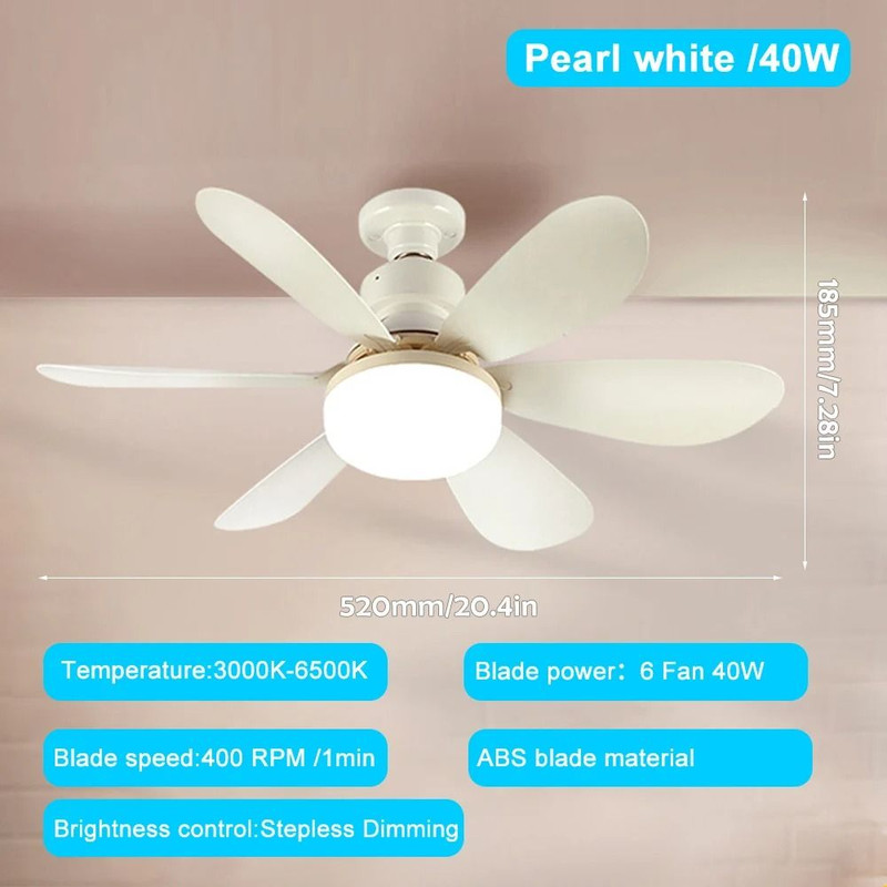 Ceiling Fan Light With Remote Control And Adjustable Night Modes 8