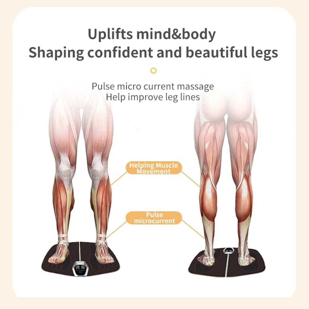 Rechargeable Foot Massage Mat For Circulation Muscle Relief And Slimming 4