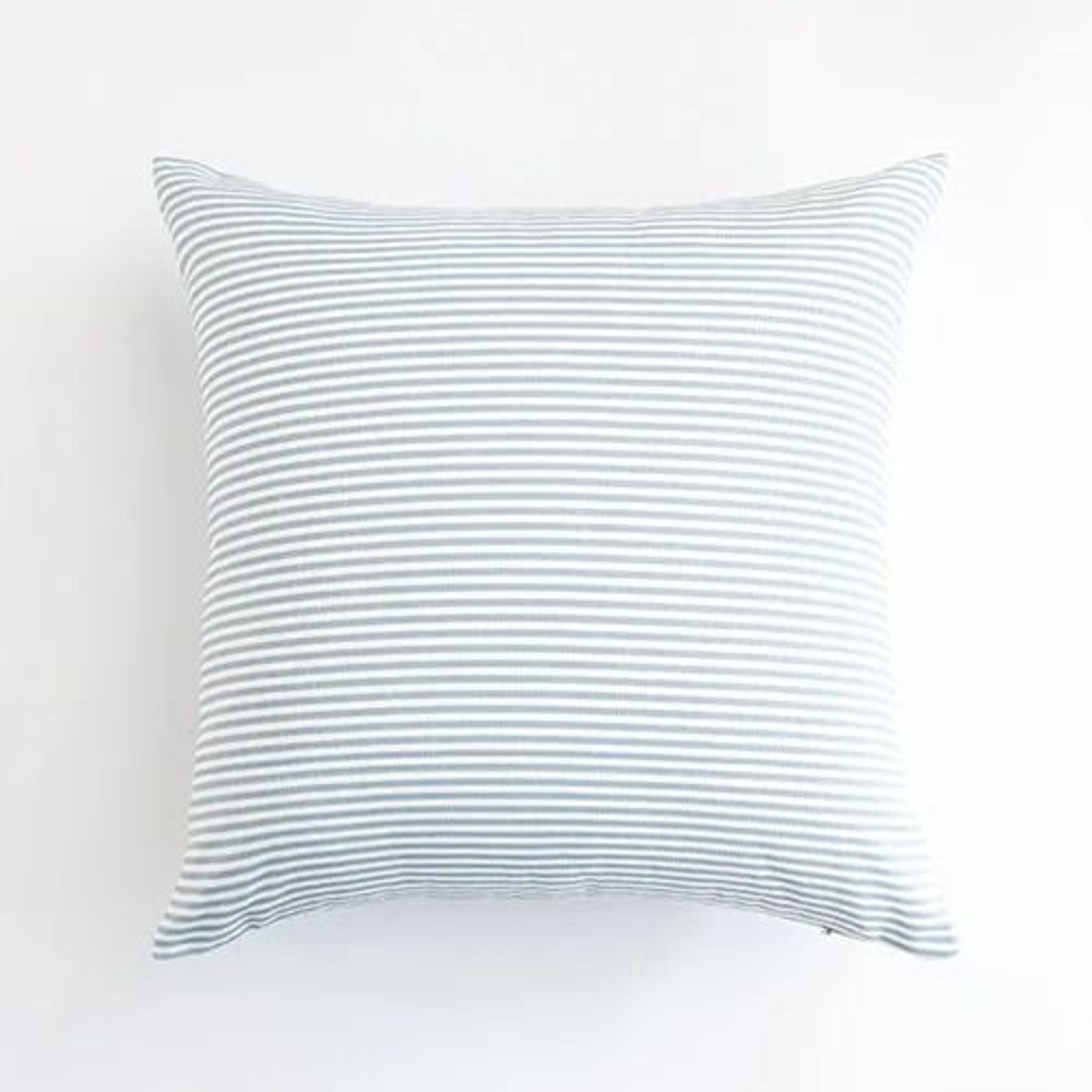 Light Blue Decorative Plaid Pillow Covers For Sofa Or Bed 10