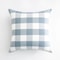 Light Blue Decorative Plaid Pillow Covers For Sofa Or Bed 5