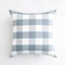 Light Blue Decorative Plaid Pillow Covers For Sofa Or Bed 8