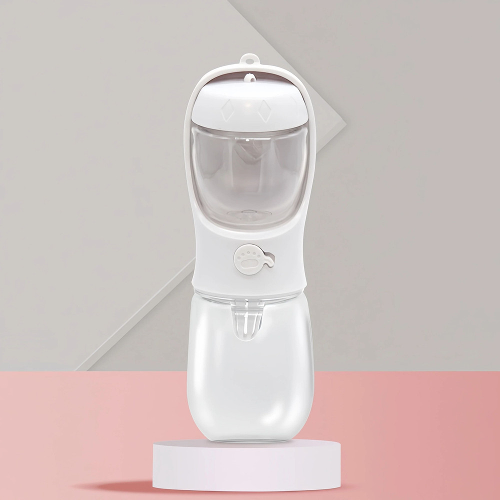 Portable Pet Water Bottle With Food Container For Travel And Outdoor Use 8