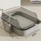 SemiEnclosed Cat Litter Box With Splash Guard And Cleaning Basin 0