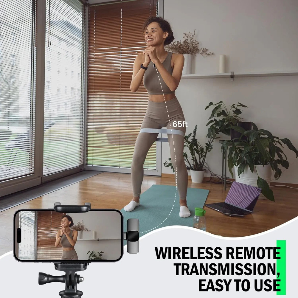 Wireless Lavalier Microphone For IPhone And Android Single And Dual Kits 5