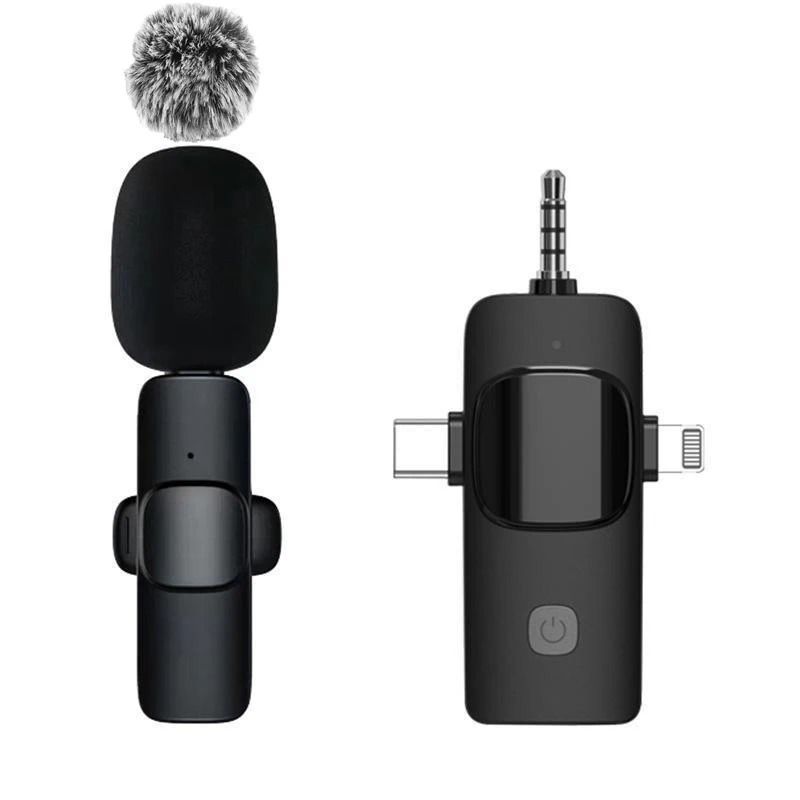 Wireless Lavalier Microphone For IPhone And Android Single And Dual Kits 7