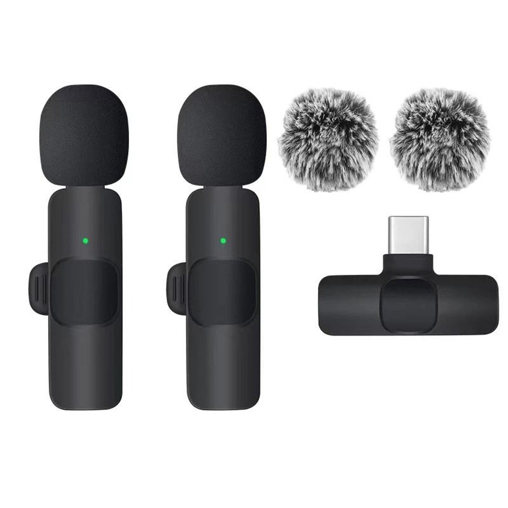 Wireless Lavalier Microphone For IPhone And Android Single And Dual Kits 11