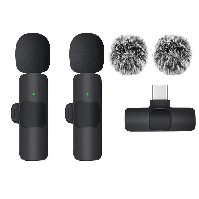 Wireless Lavalier Microphone For IPhone And Android Single And Dual Kits 11