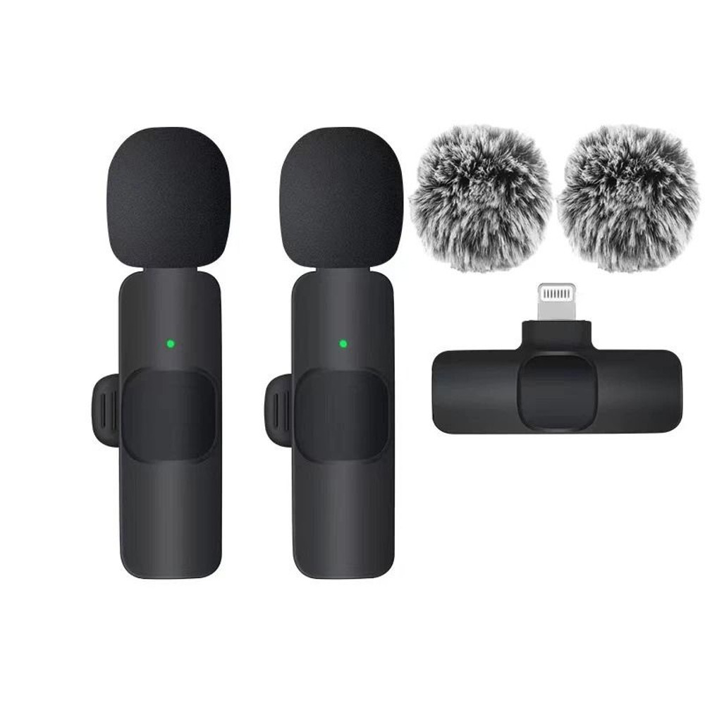 Wireless Lavalier Microphone For IPhone And Android Single And Dual Kits 8