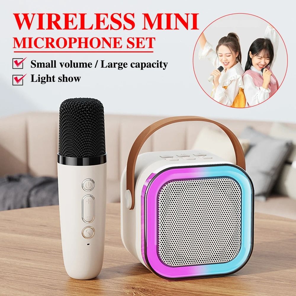 Professional Karaoke Bluetooth Speaker With Wireless Microphone 2