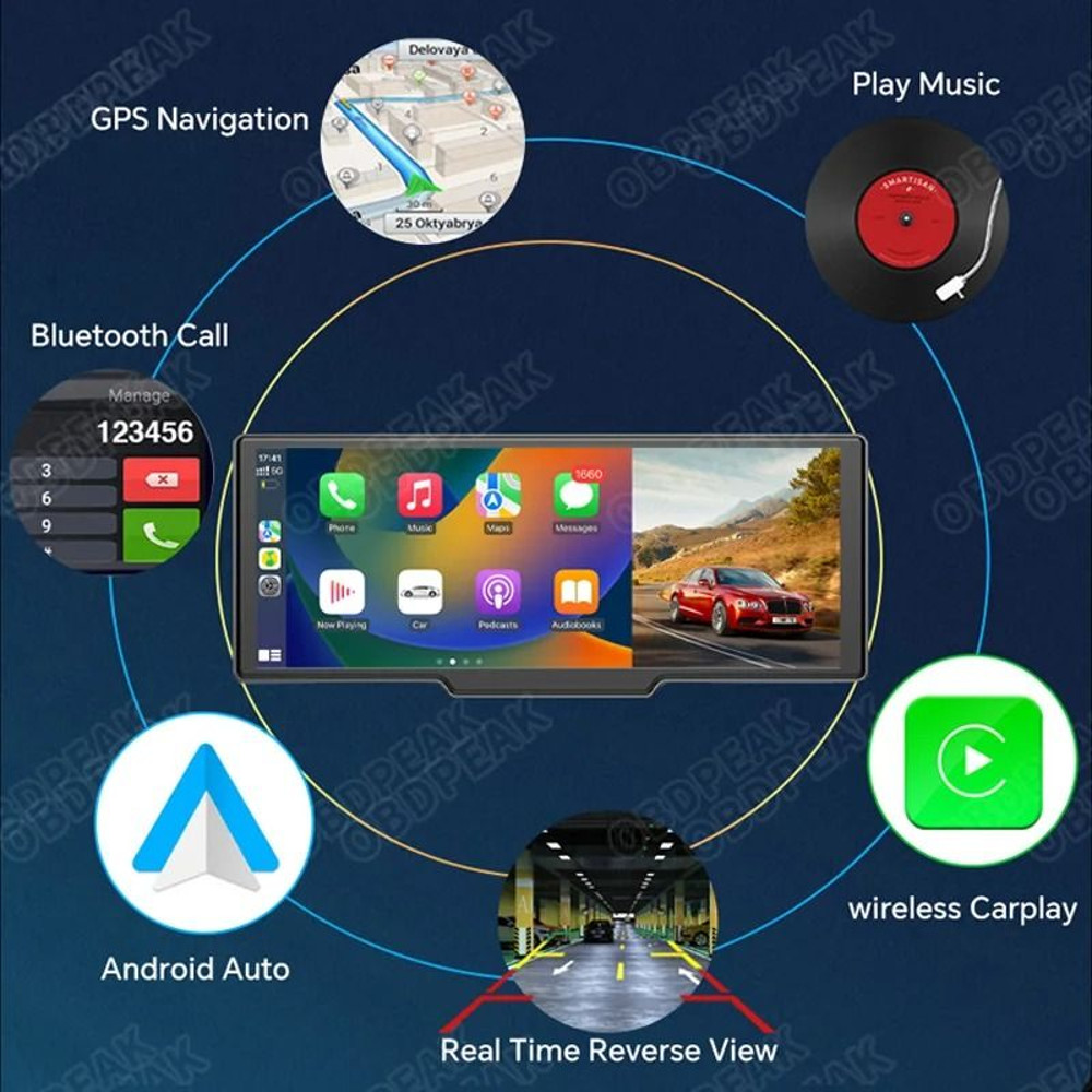 Smart Dash Cam Mirror Monitor With Rear Camera And GPS 4