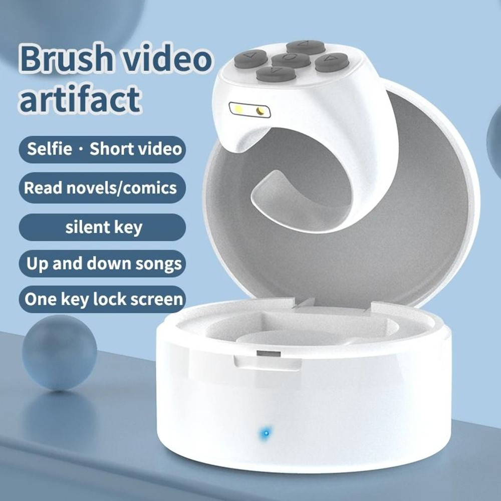 MultiFunction Fingertip Remote Controller For Selfies Browsing And EBook Reading 0