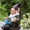 Lazy Garden Gnome In Rocking Chair Resin Outdoor Decoration 2