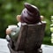 Lazy Garden Gnome In Rocking Chair Resin Outdoor Decoration 3