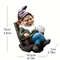 Lazy Garden Gnome In Rocking Chair Resin Outdoor Decoration 4