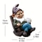 Lazy Garden Gnome In Rocking Chair Resin Outdoor Decoration 4