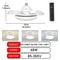 LED Ceiling Fan Light With Remote Control And Adjustable Brightness 7