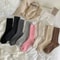 Womens Japanese Style Warm Wool Crew Socks For Winter 1
