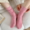 Womens Japanese Style Warm Wool Crew Socks For Winter 3
