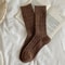 Womens Japanese Style Warm Wool Crew Socks For Winter 13