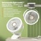 Rechargeable Camping Fan With LED Light And Clip For Portable Cooling 8