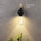 Retro Hemp Rope Wall Lamp With Iron Fixture For Hallways And Bedside Lighting 3