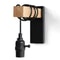 Retro Wall Lamp With Iron And Wood Design And Optional Switch For Bedside Or Dining Room Use 8