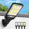 Solar Motion Sensor LED Wall Light With Cool White Glow 0