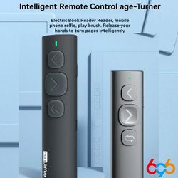 bluetooth page turner remote for ebooks and video scrolling