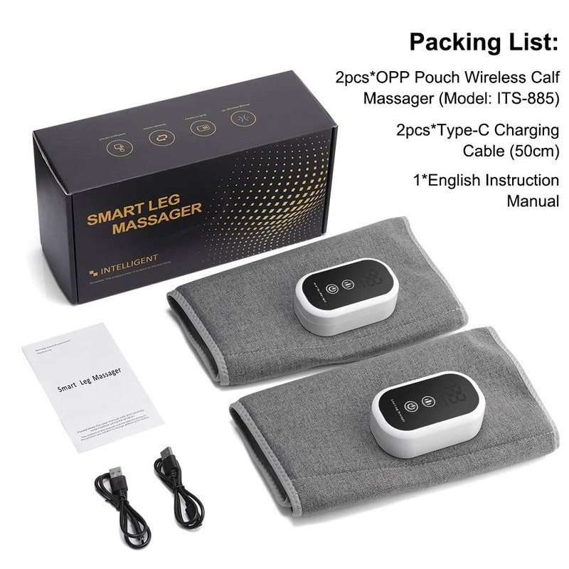 Wireless Electric Leg Massager With Air Compression For Calf Relaxation 10