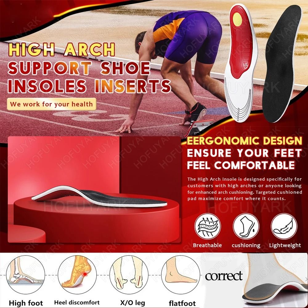 Orthotic Insoles For Men With Arch Support And Plantar Fasciitis Relief 3