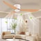 Modern LED Ceiling Fan With 6 Speed Settings And Light Strip 5