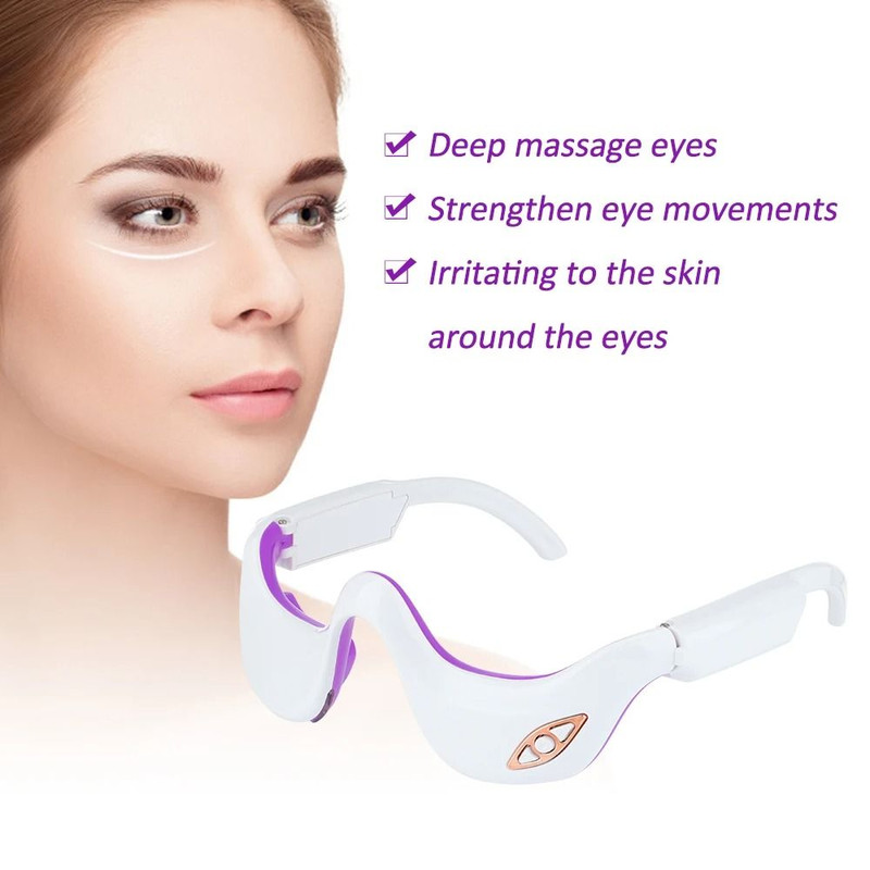 Electric Eye Massager With Heat And Vibration For Fatigue And Wrinkle Relief 3