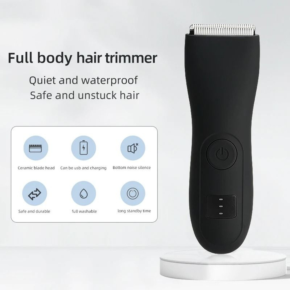 Mens Body Hair Trimmer With Groin And Bikini Shaver Attachment 6
