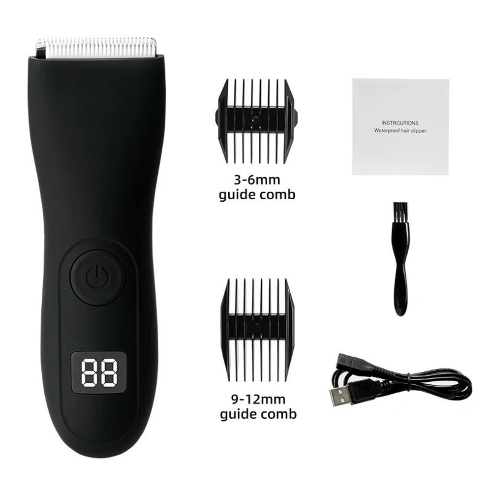 Mens Body Hair Trimmer With Groin And Bikini Shaver Attachment 8