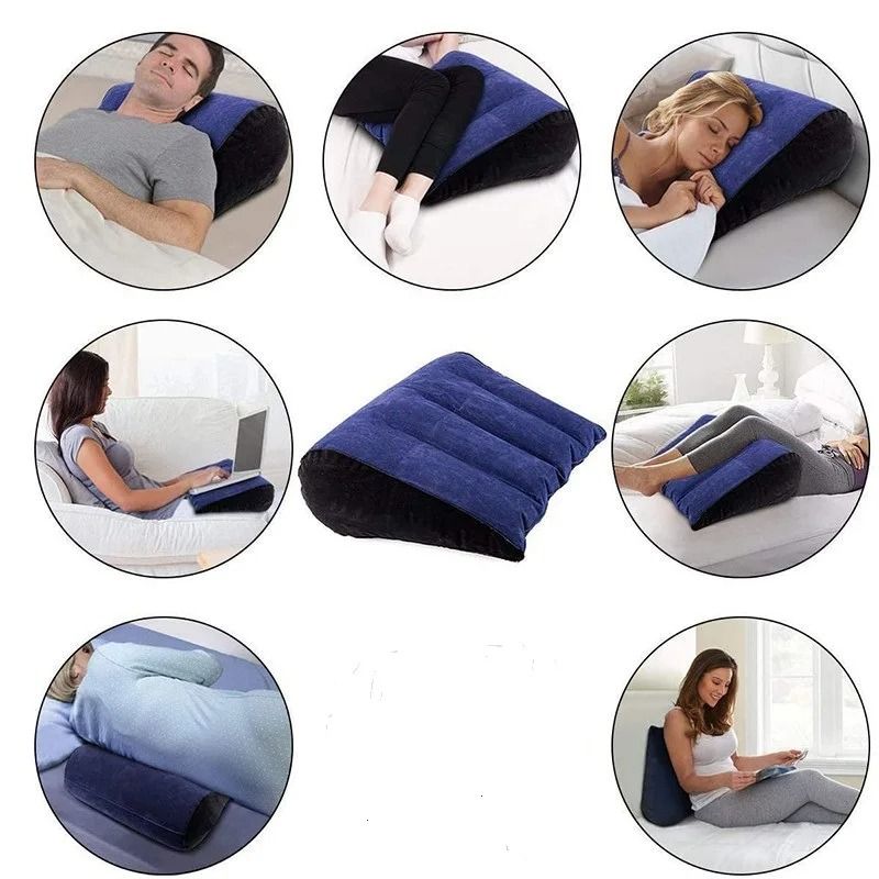 Inflatable Travel Body Pillow For Lumbar Support And Yoga Positioning 4