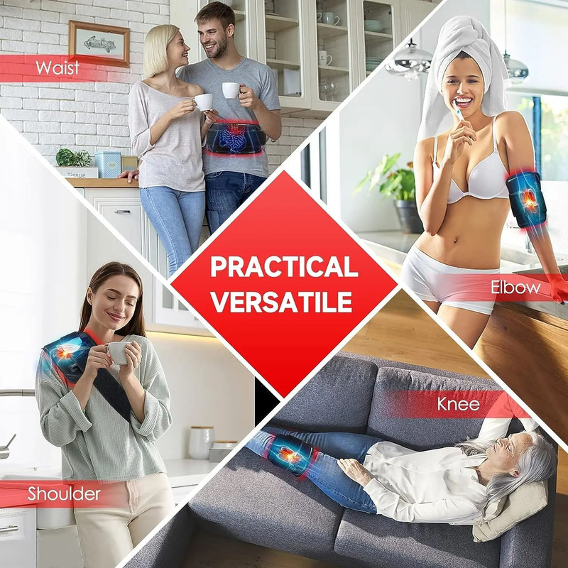 Red And Infrared Light Therapy Belt With 60 LEDs For Slimming And Pain Relief 5