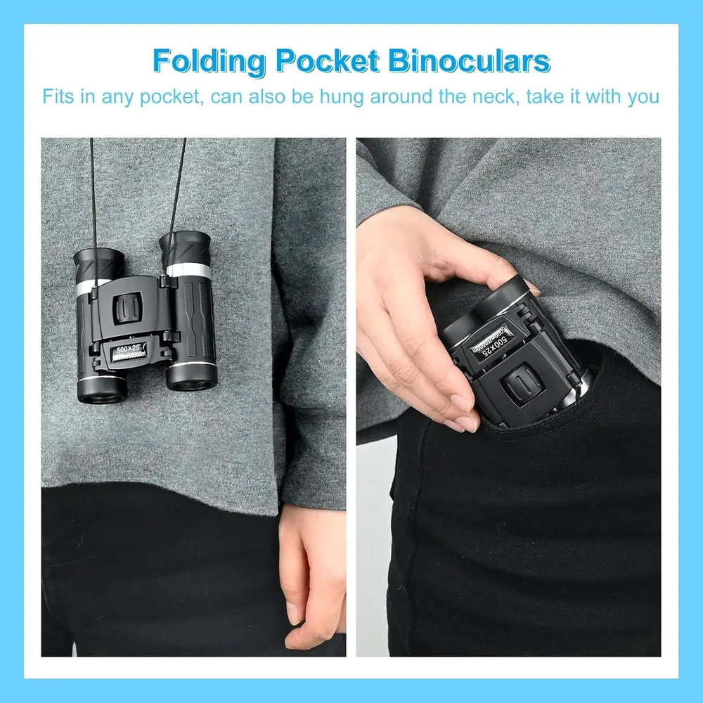 Mini HD Portable Binoculars 500X25 For Outdoor Photography And Long Distance Viewing 5