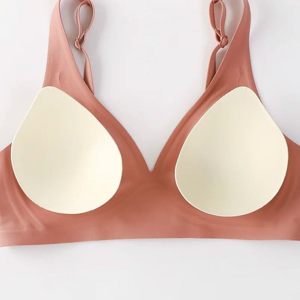 Soft Wireless Deep V Bralette With Seamless Padded Comfort 4
