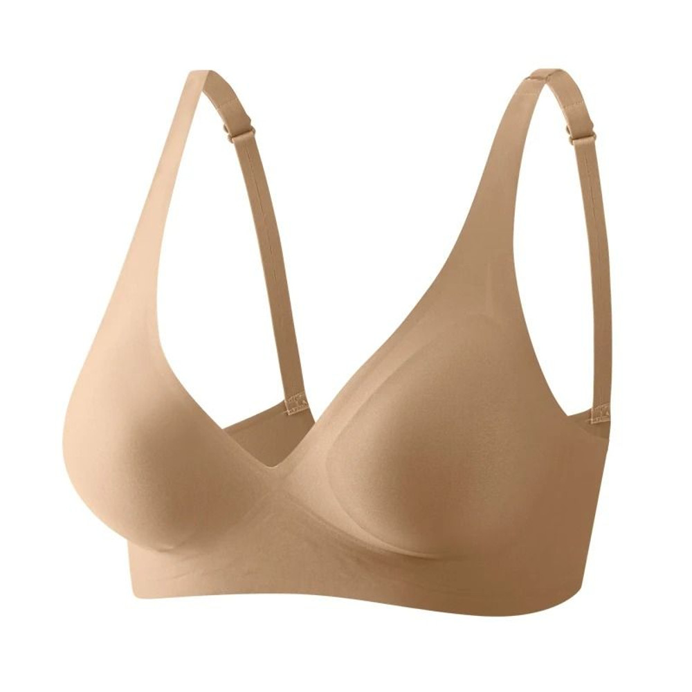 Soft Wireless Deep V Bralette With Seamless Padded Comfort 9
